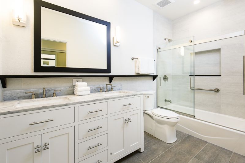 Contemporary vanity and storage